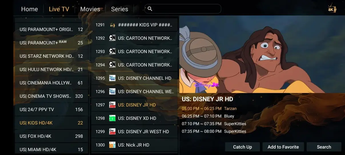 FreeGoTV streaming interface preview 6